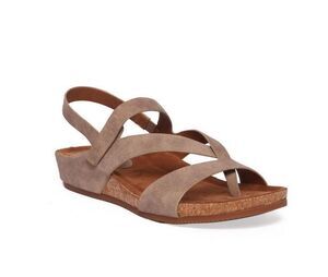 Eurosoft 7.5 Sandal Gianetta Stone Taupe Tan Women's EU 38.5 NIB